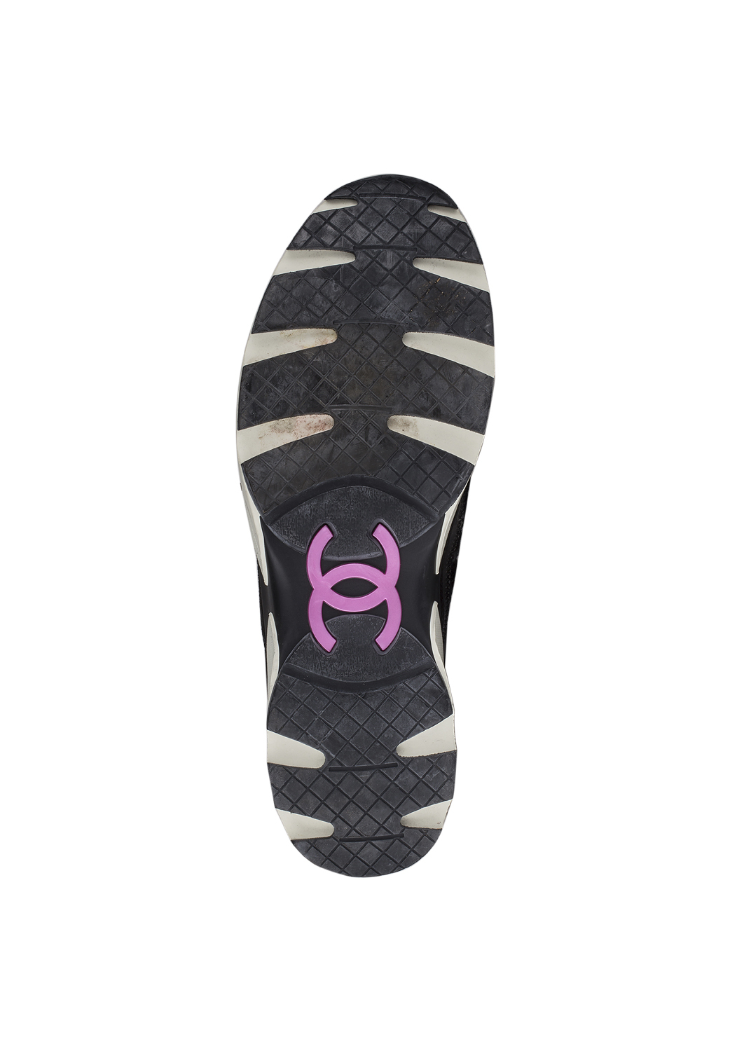 Chanel Black Tweed Sneakers