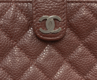 Chanel Burgundy Caviar Leather Phone Holder