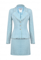 Chanel Baby-blue Tweed Suit
