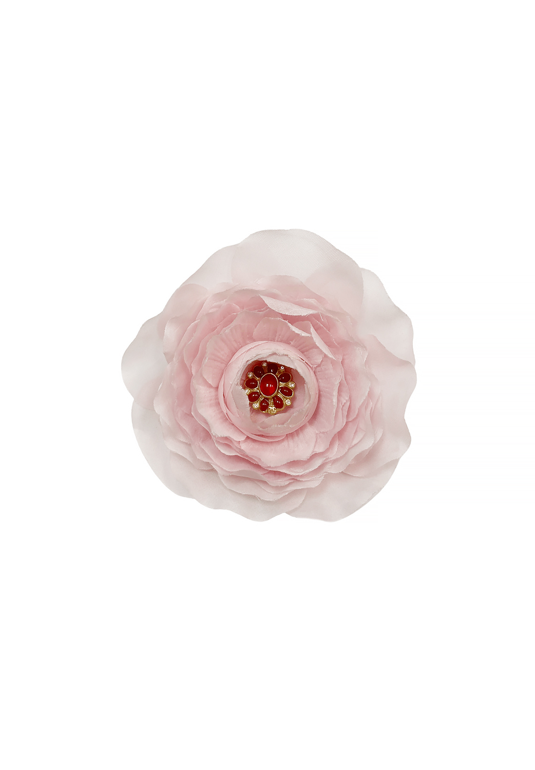 Chanel Gripoix Pink Camellia Brooch