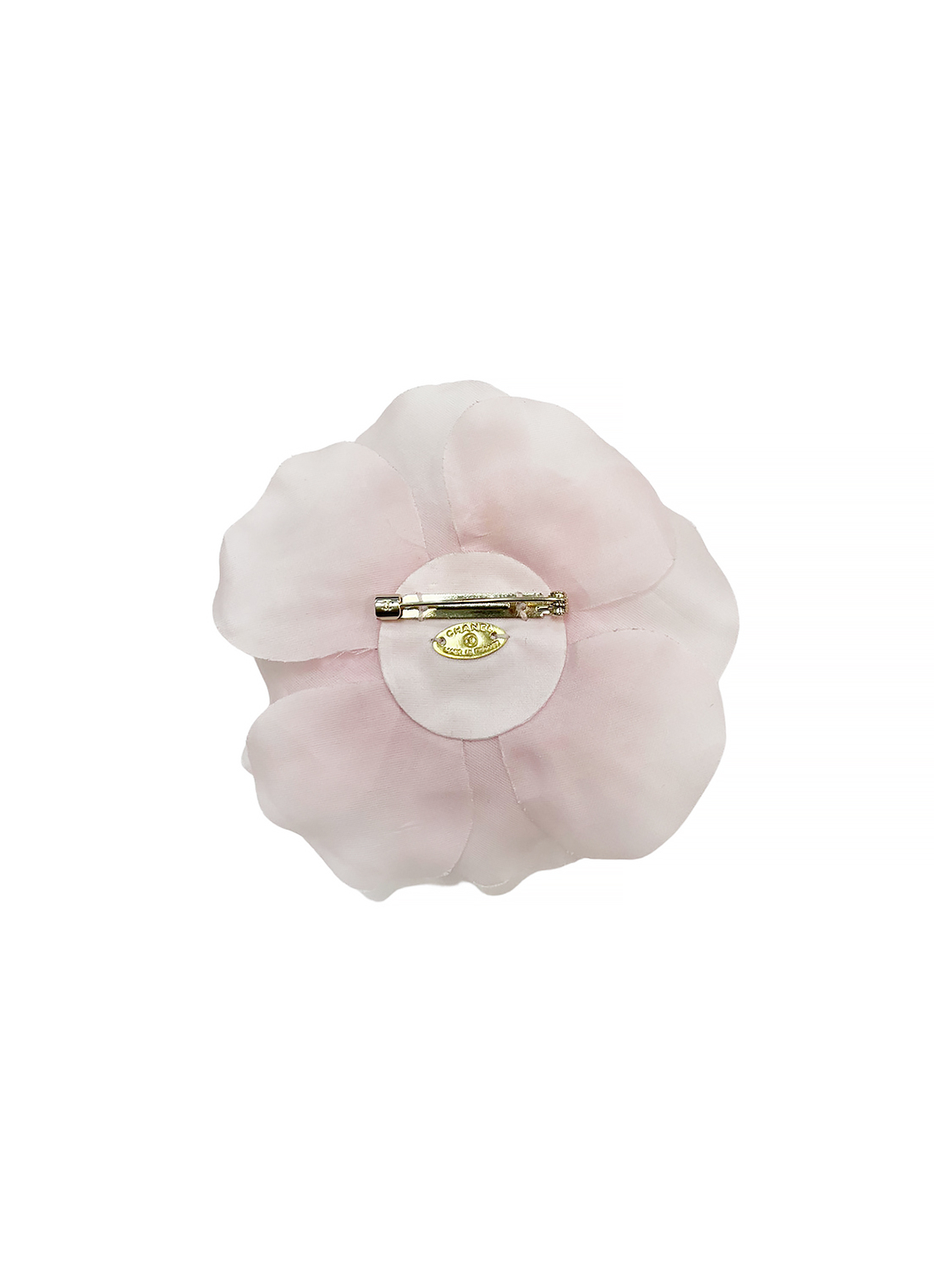 Chanel Gripoix Pink Camellia Brooch