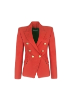 Red Balmain Jacket