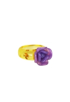 Chanel Yellow Ring With Camellia