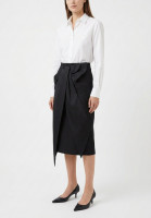 Yves Saint Laurent Black Skirt With Bow