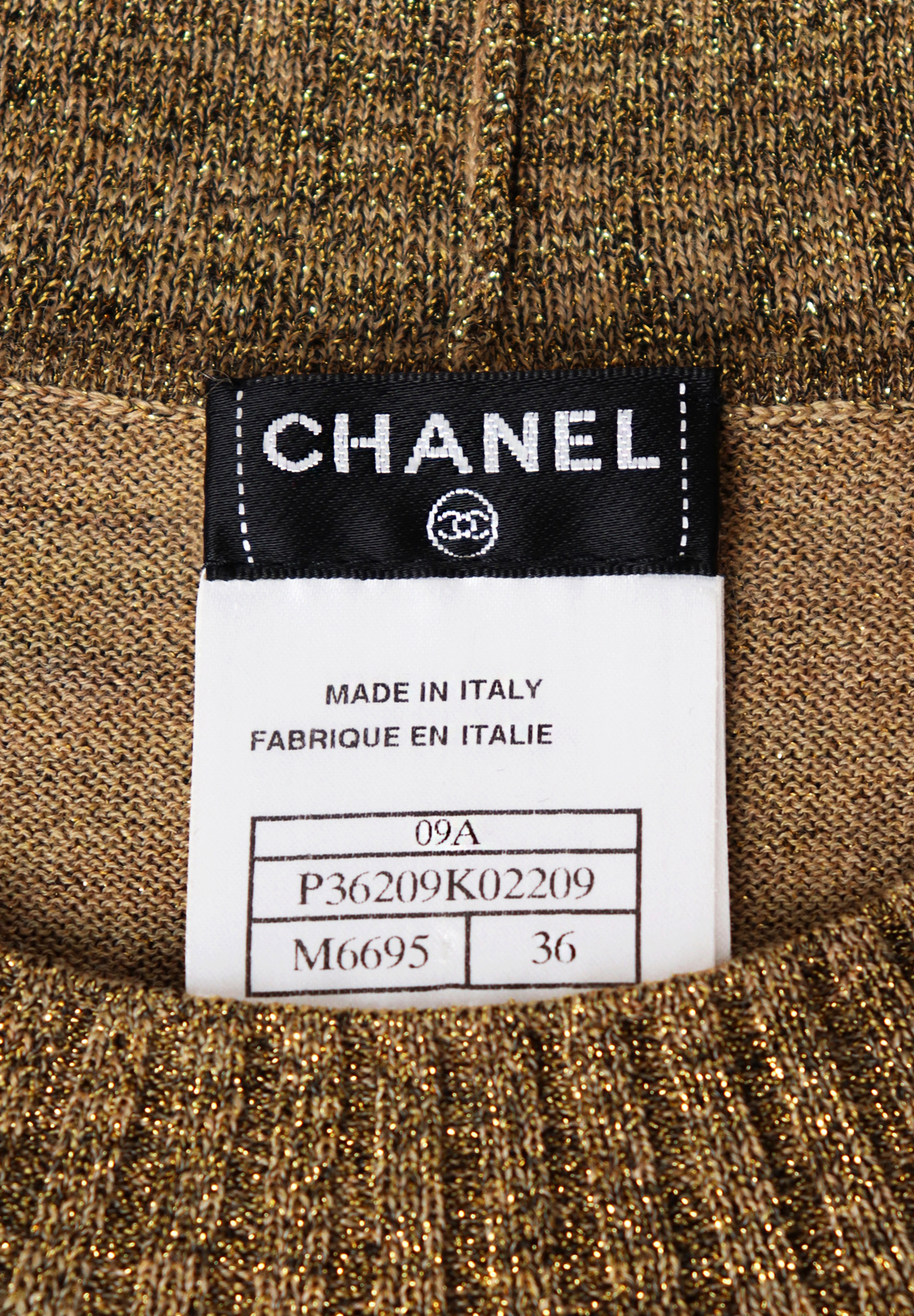 Chanel Paris–Moscou Golden Dress