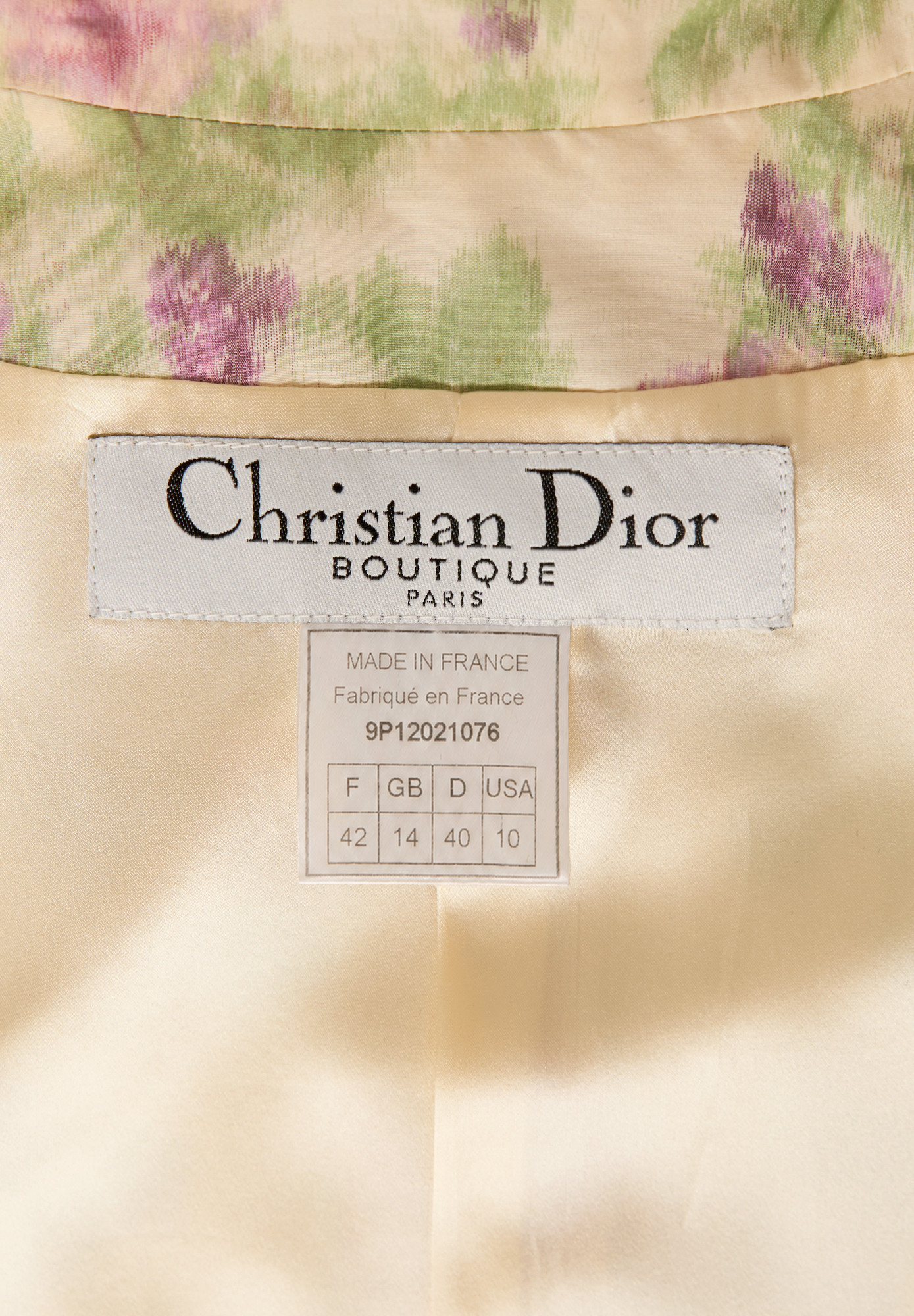 Christian Dior Floral Print Suit