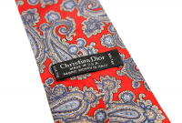 Christian Dior Silk Paisley Tie