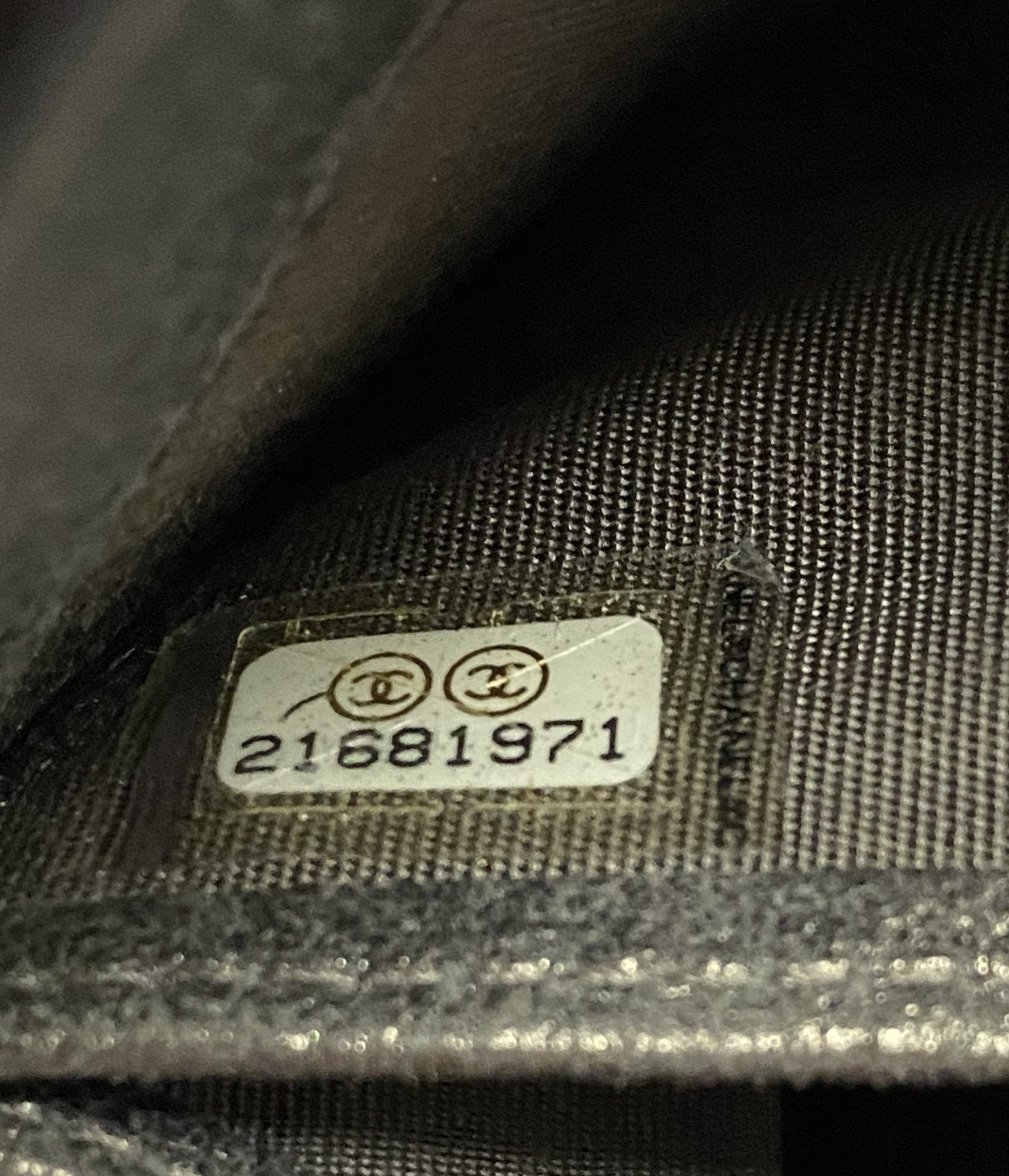 Chanel Grey Embossed Camellia Zip Wallet