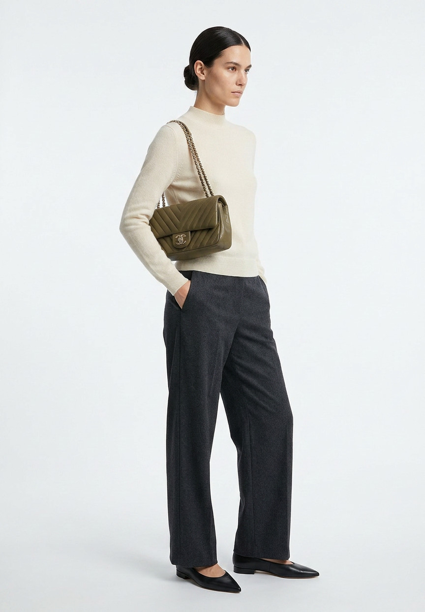 Chanel Classic Flap Leather Bag