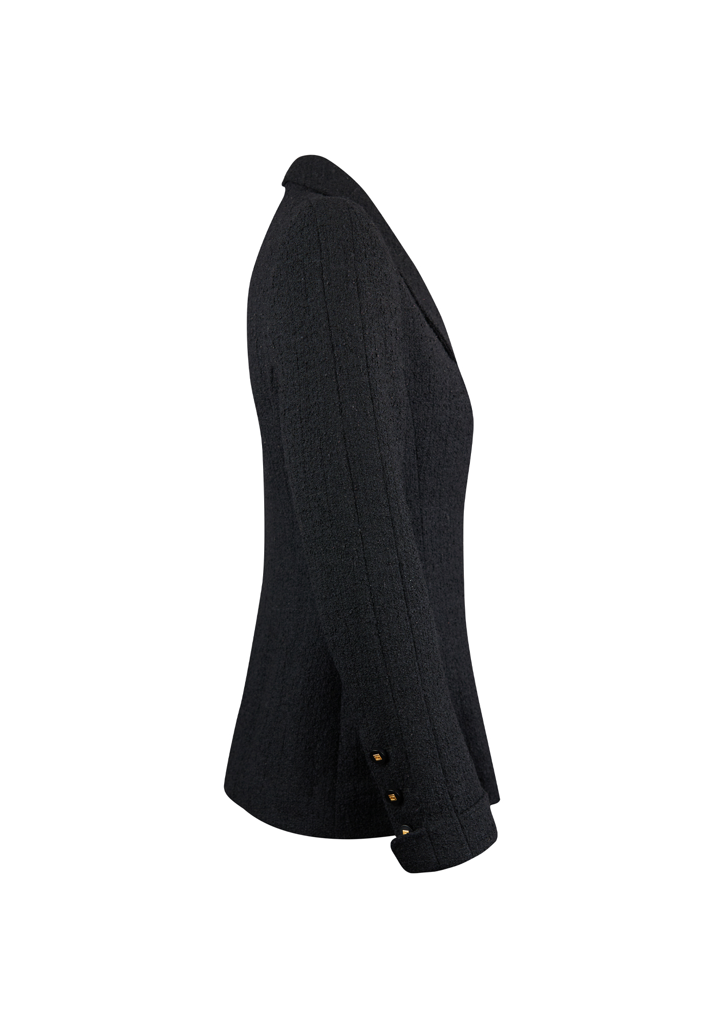 Black Tweed Chanel Blazer