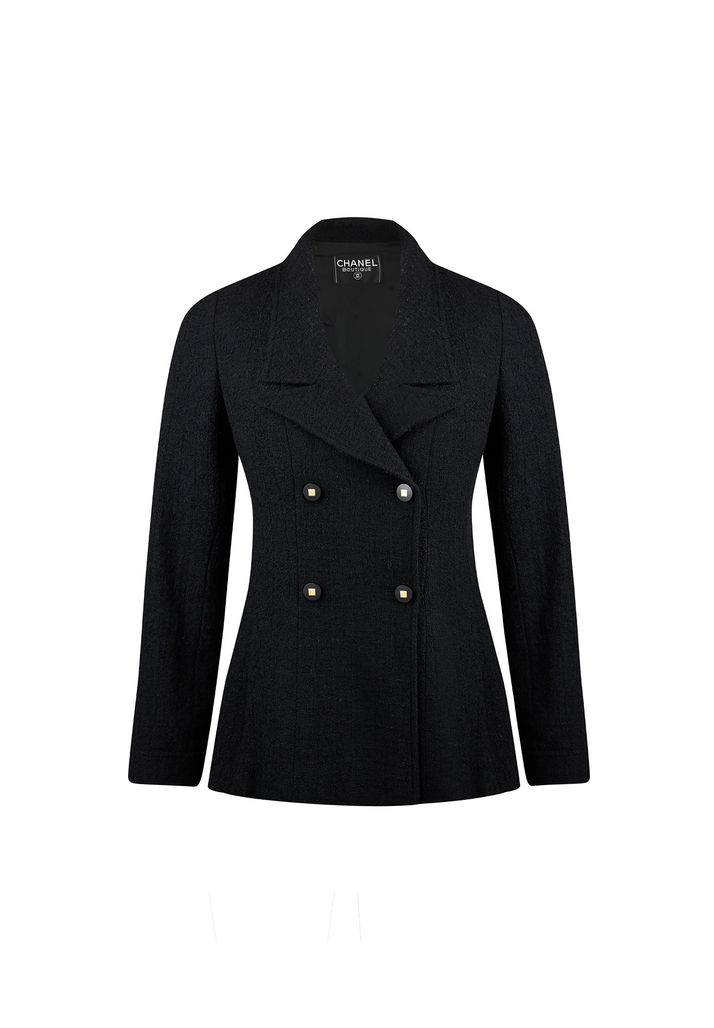 Black Tweed Chanel Blazer