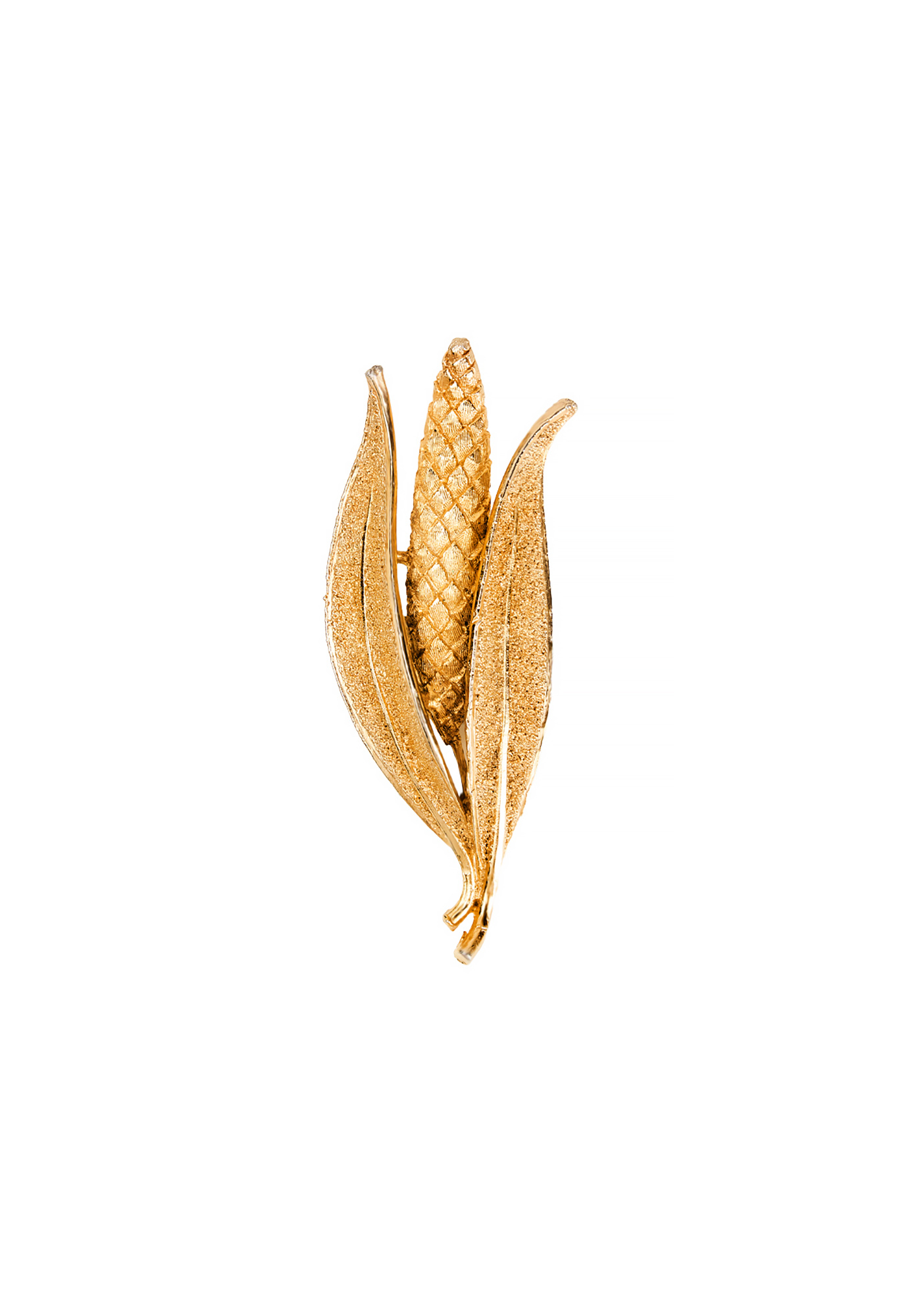 Golden Corn Brooch