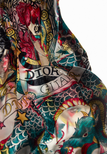 Шелковое платье Christian Dior 