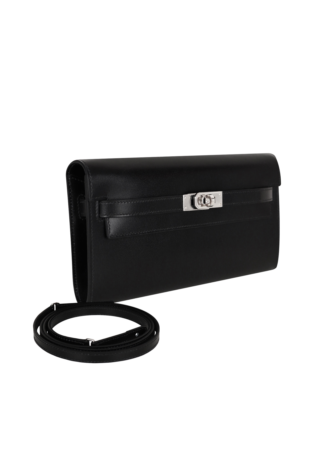 Hermès Kelly Classique To Go Noir Box Wallet