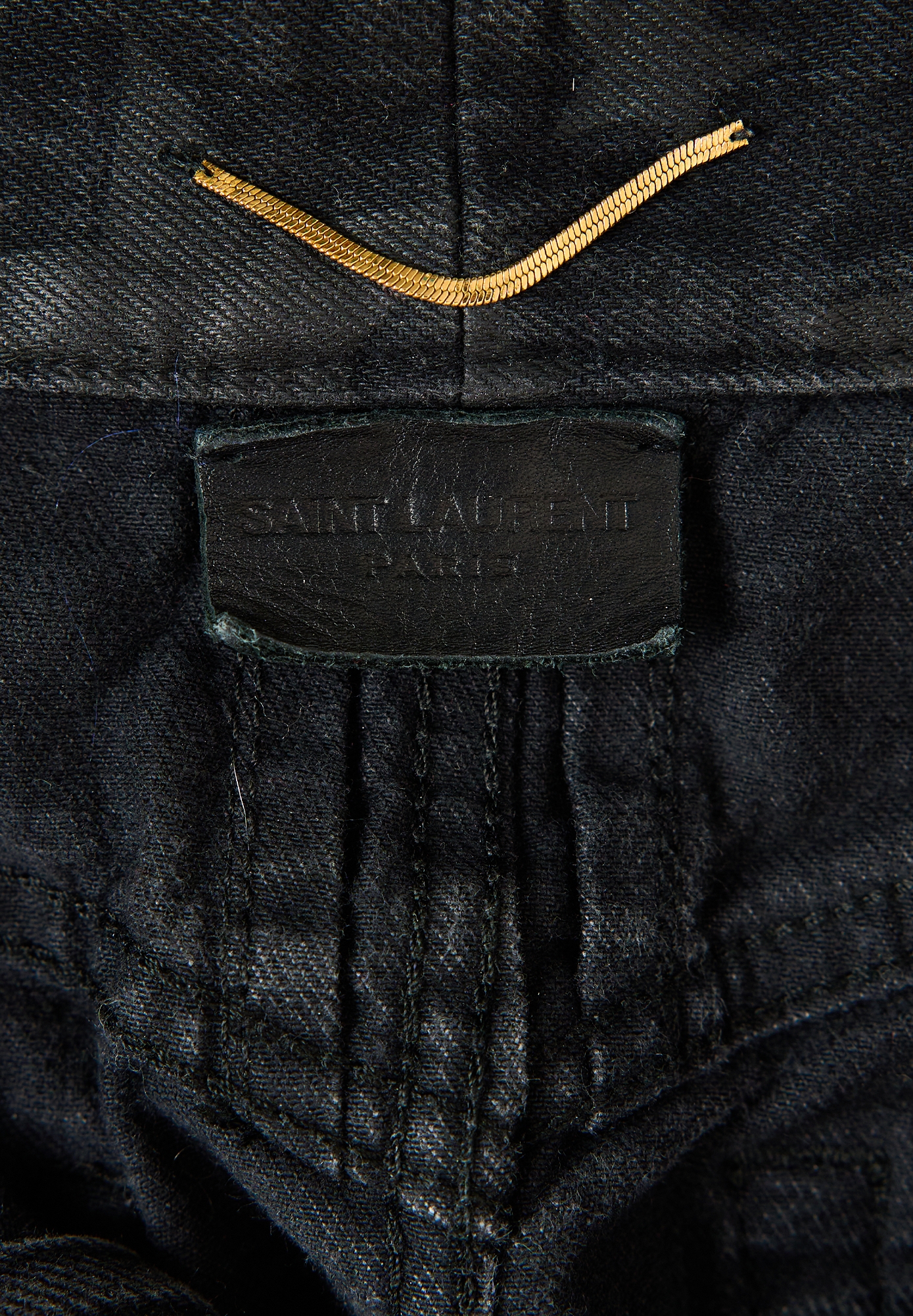 Saint Laurent Grey Denim Skirt 