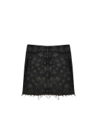 Saint Laurent Grey Denim Skirt 