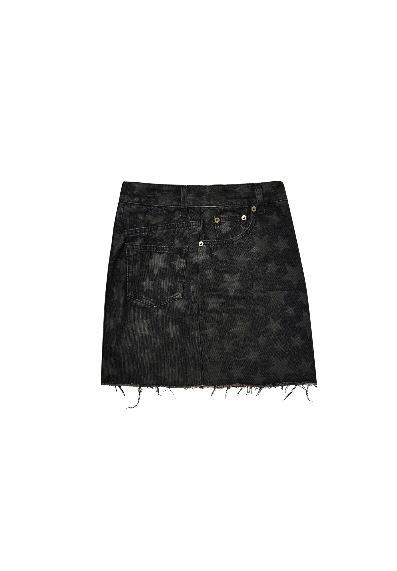 Saint Laurent Grey Denim Skirt 