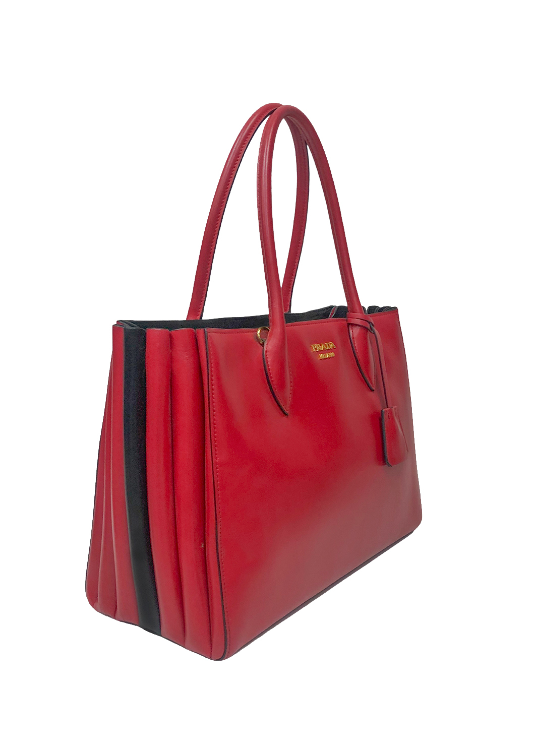 Prada Bibliotheque Medium Colorblock Tote Bag 