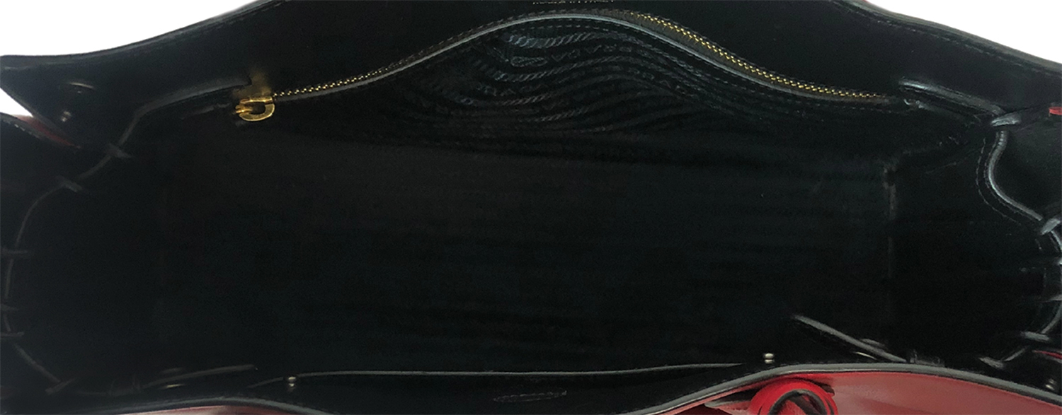 Prada Bibliotheque Medium Colorblock Tote Bag 