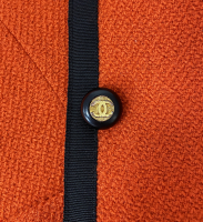 Chanel Orange Tweed Jacket