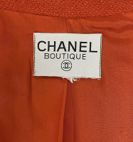 Chanel Orange Tweed Jacket