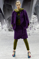 Chanel Purple Tweed Skirt