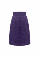 Chanel Purple Tweed Skirt