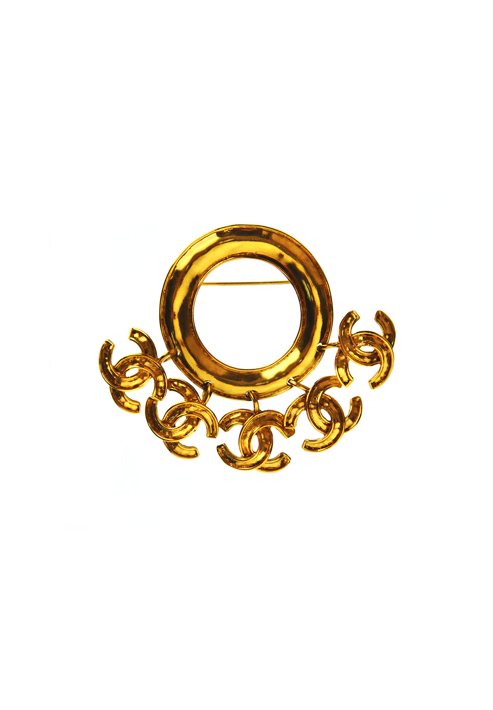 Chanel Logo Charms Brooch