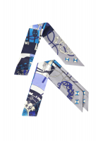 Hermès Twilly Tours de Clés Silk Scarf