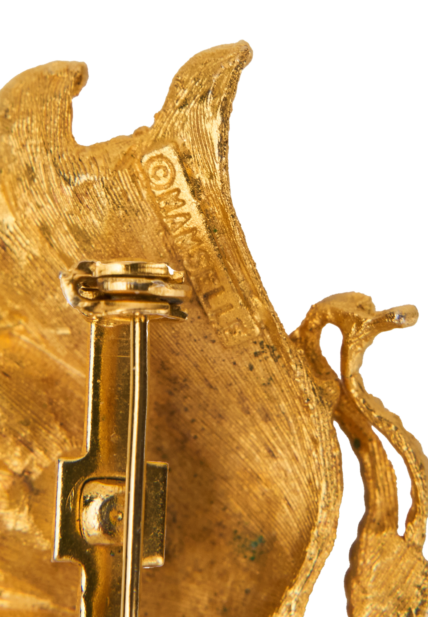 Golden Butterfly Crystal Brooch