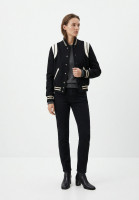 Saint Laurent Black Bomber Jacket 