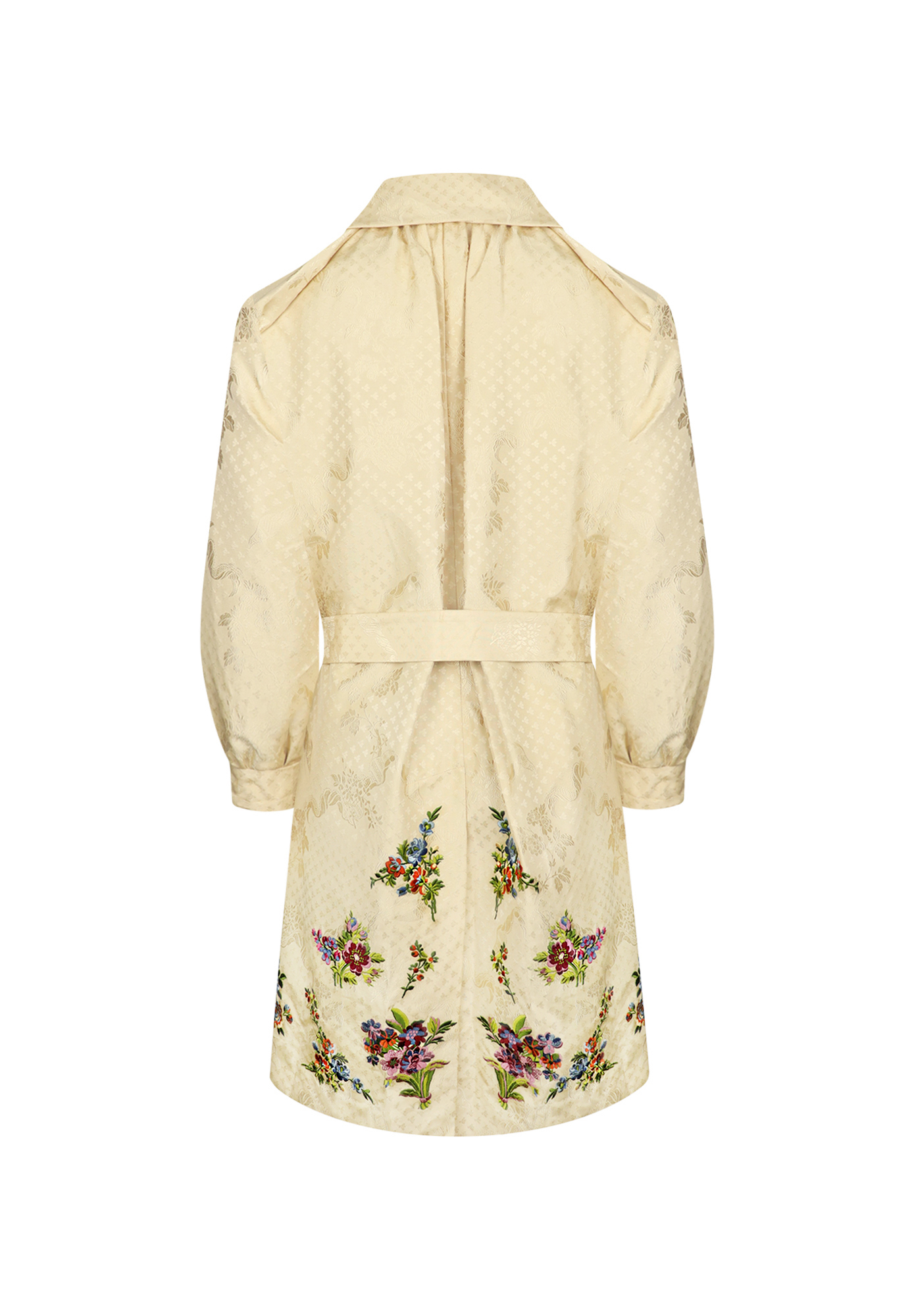 Christian Dior Jacquard Coat With Embroidery