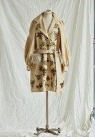 Christian Dior Jacquard Coat With Embroidery