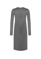 Fendi Gray Draped Dress