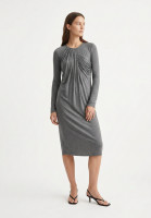 Fendi Gray Draped Dress