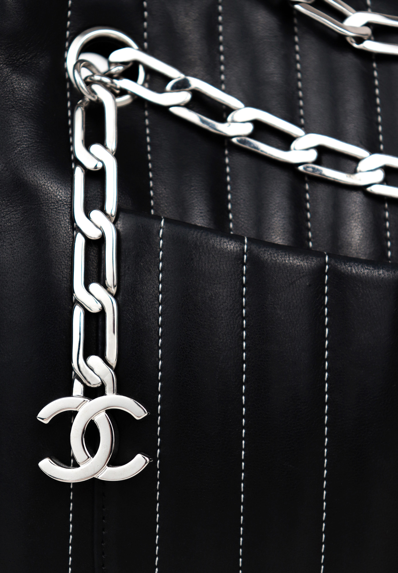 Chanel Mademoiselle Ligne Vertical Quilted Camera Bag