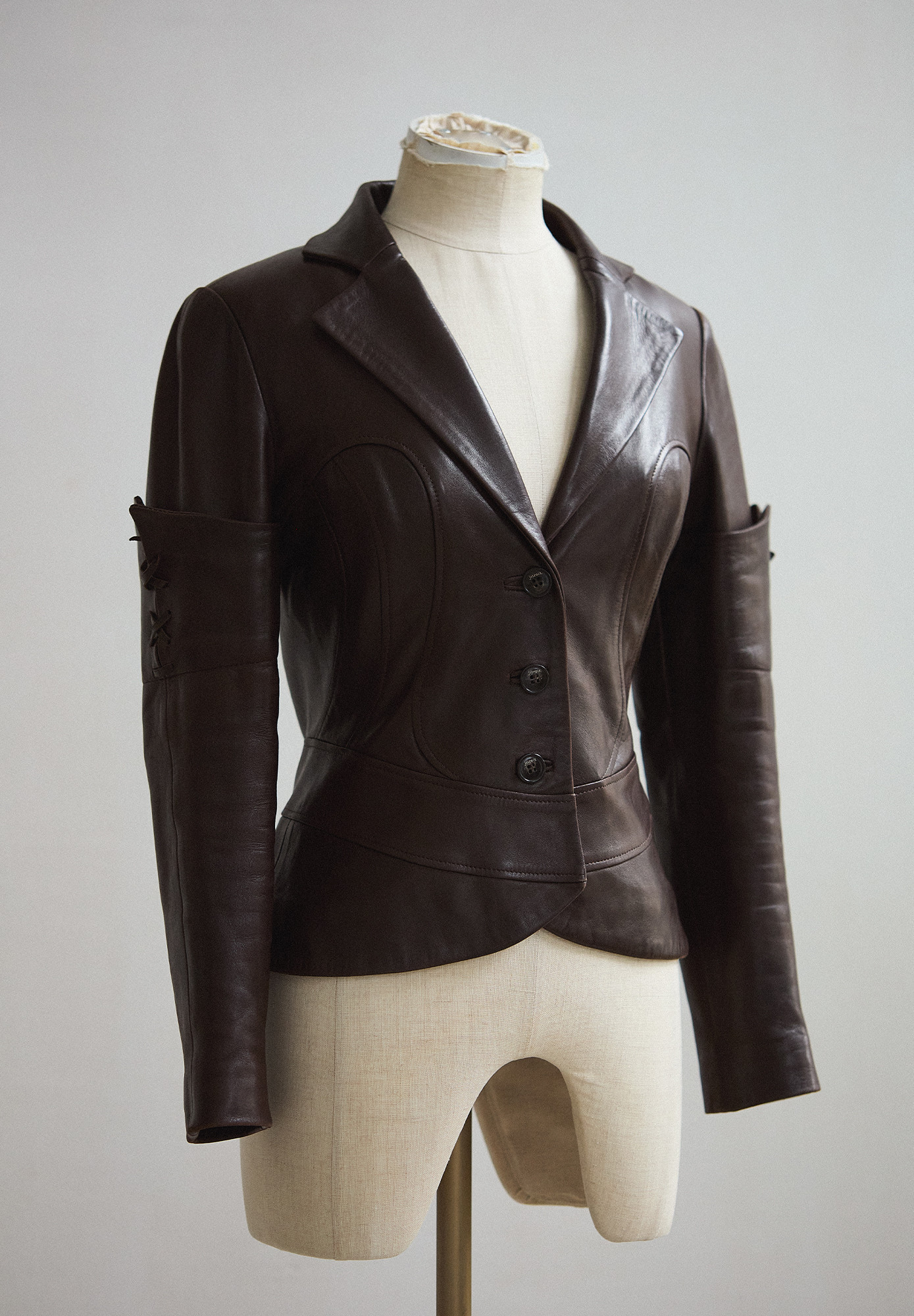 Jitrois Leather Jacket with Lacing