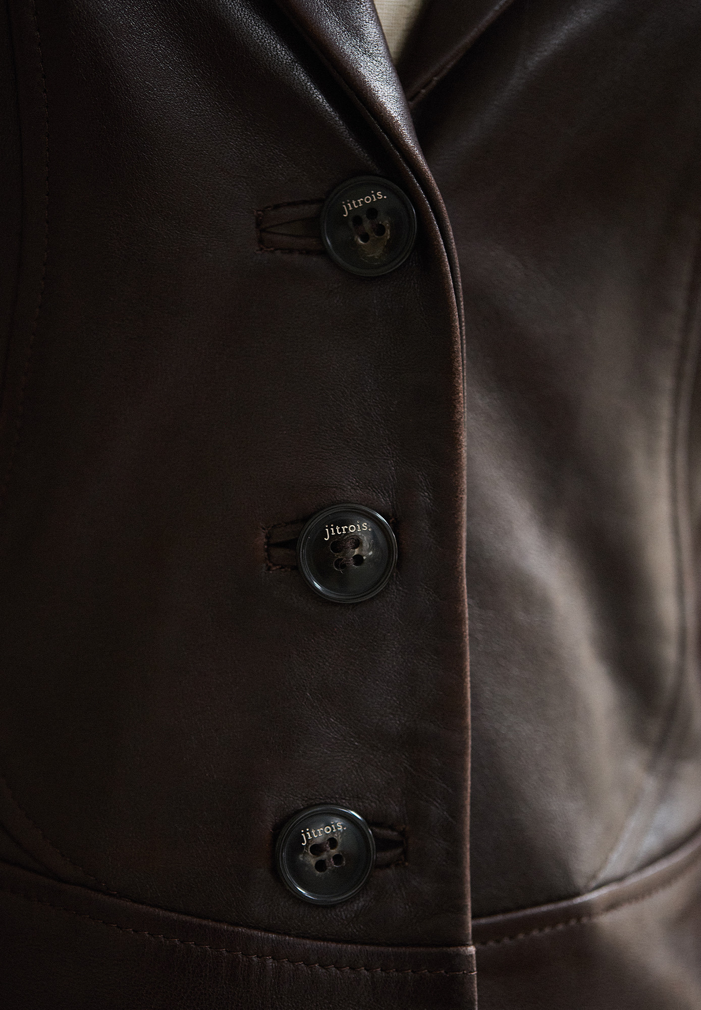 Jitrois Leather Jacket with Lacing