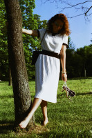 Chanel White Dress with Bows