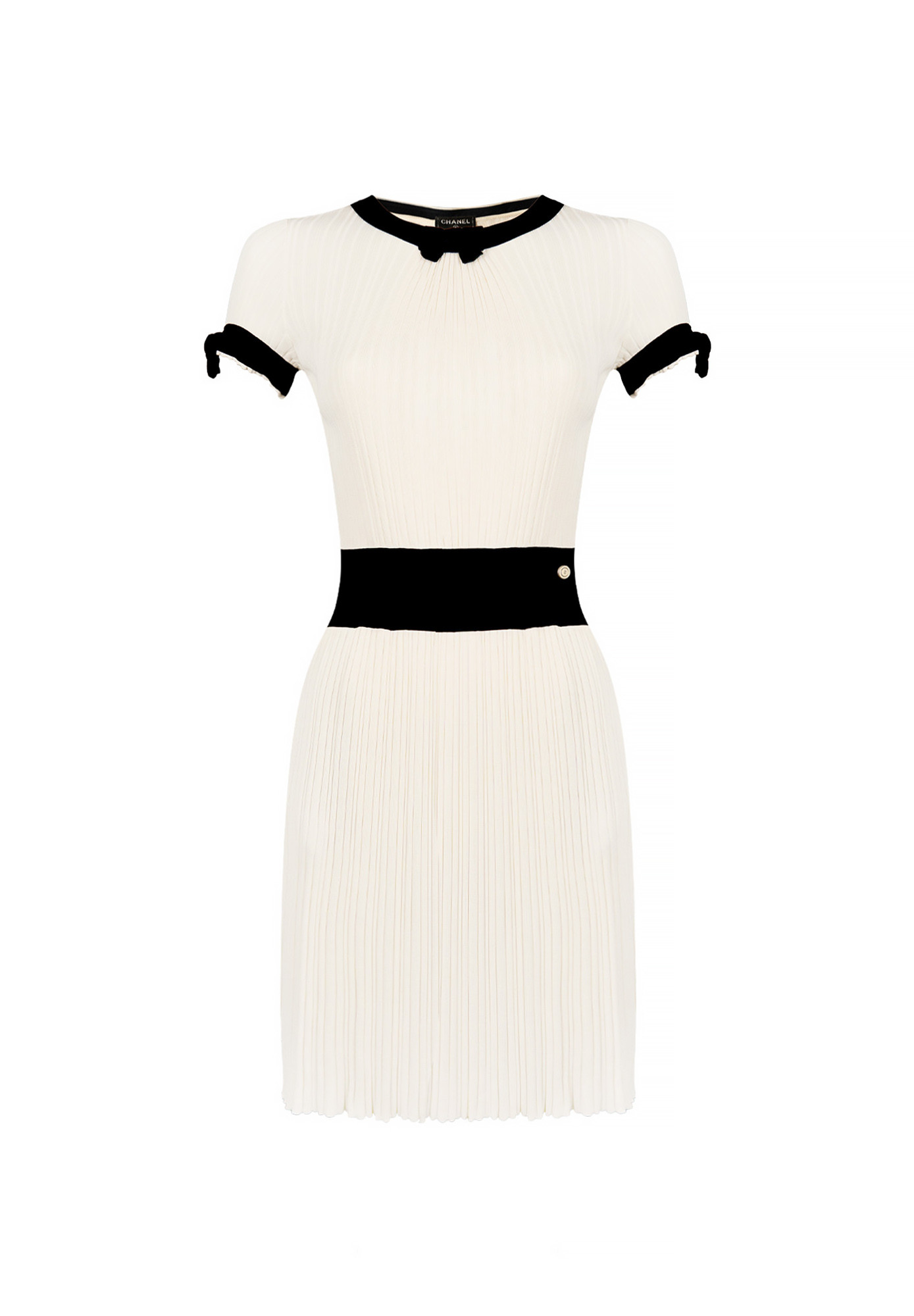 Chanel White Dress with Bows