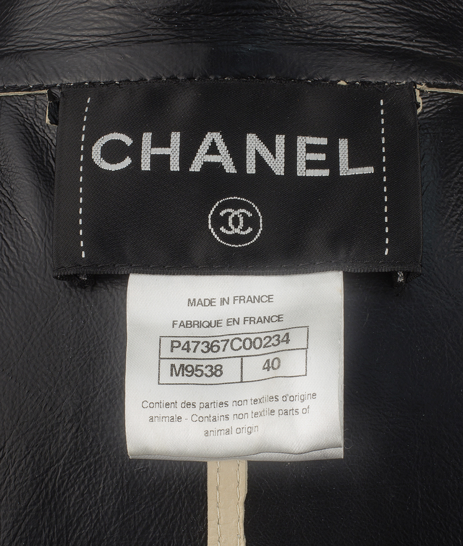 Chanel Beige Leather Coat