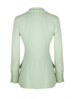 Chanel Mint Green Tweed Jacket