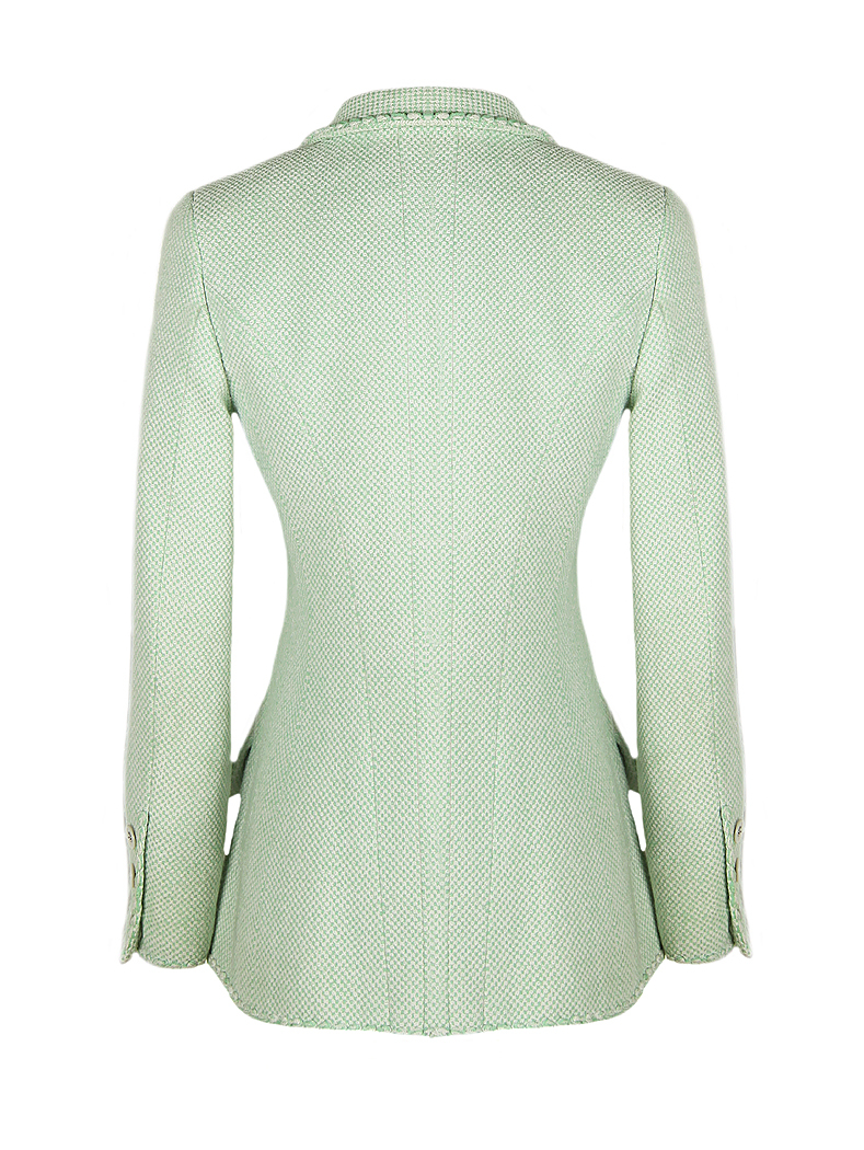 Chanel Mint Green Tweed Jacket