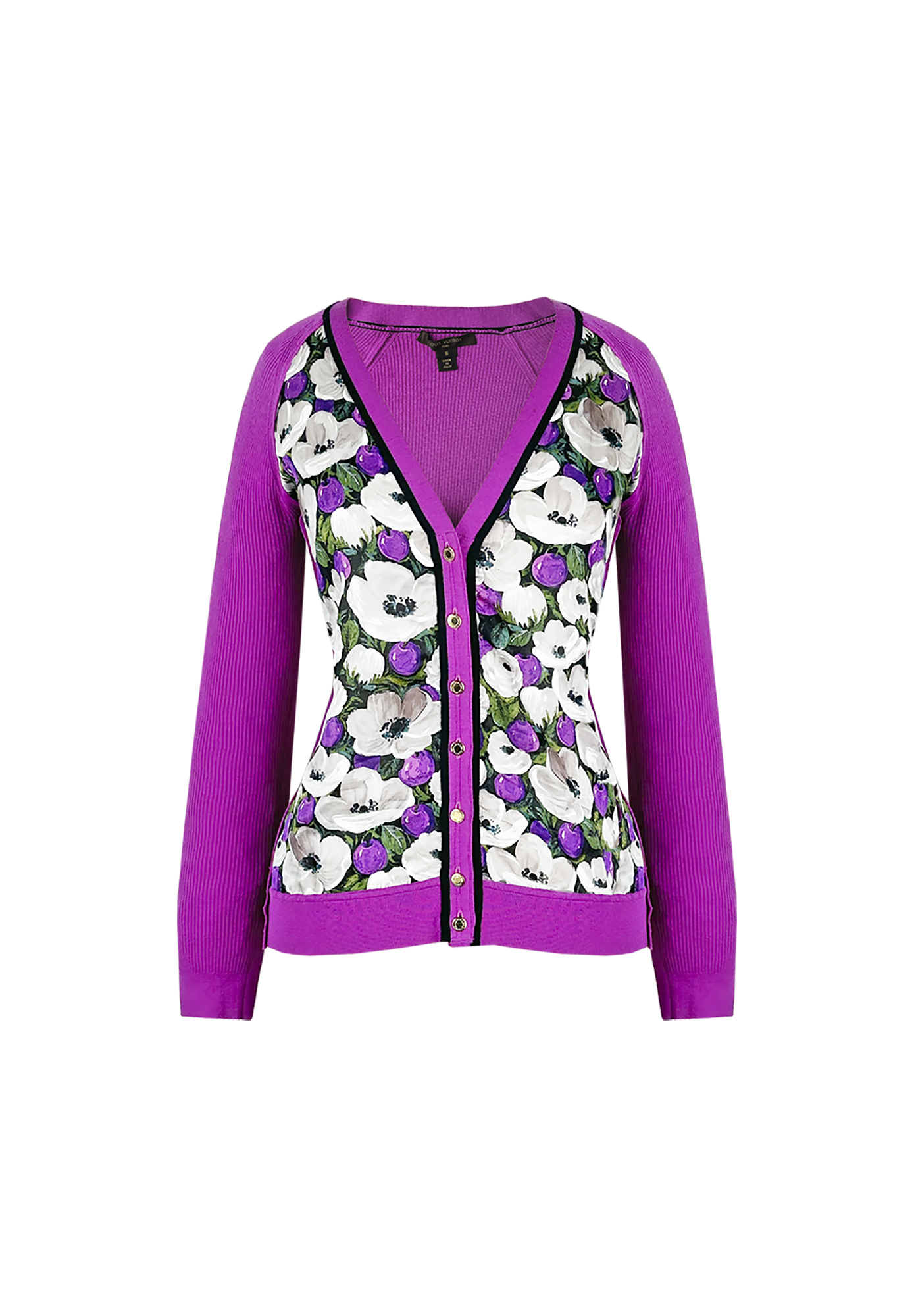 Louis Vuitton Floral Print Cardigan