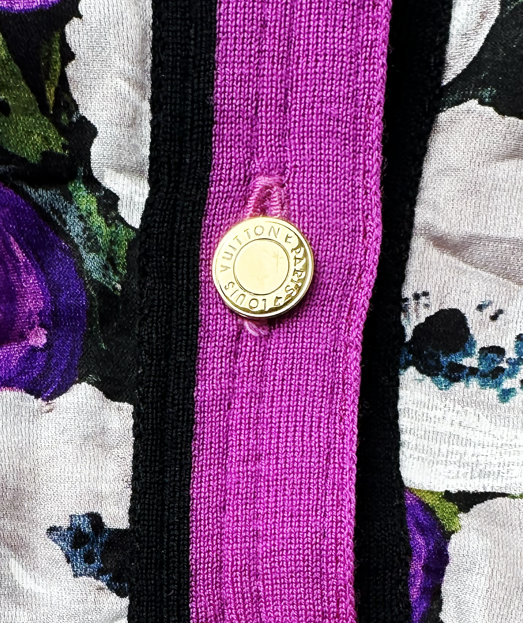 Louis Vuitton Floral Print Cardigan