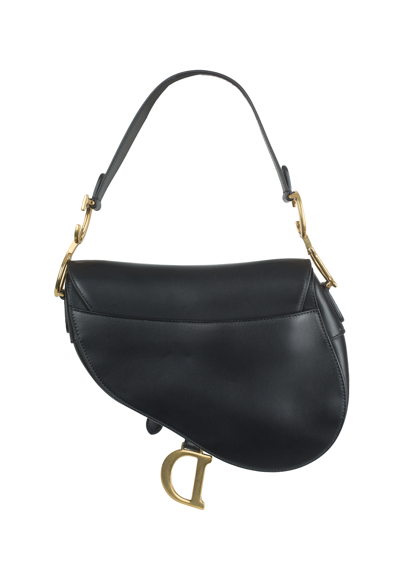 Christian Dior Black Saddle Bag
