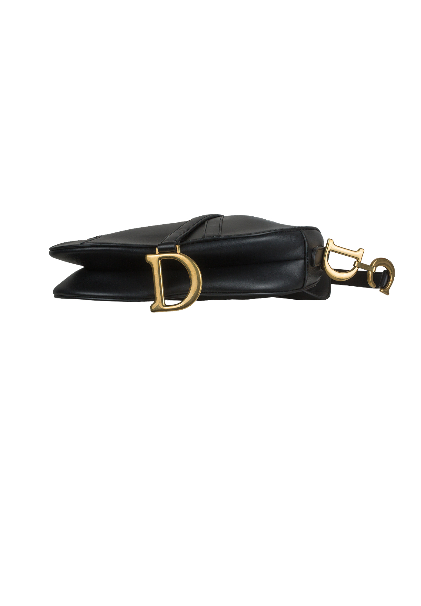 Christian Dior Black Saddle Bag