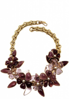 Chanel flower necklace with Gripoix crystals