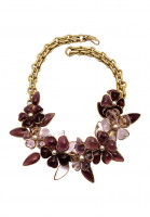 Chanel flower necklace with Gripoix crystals
