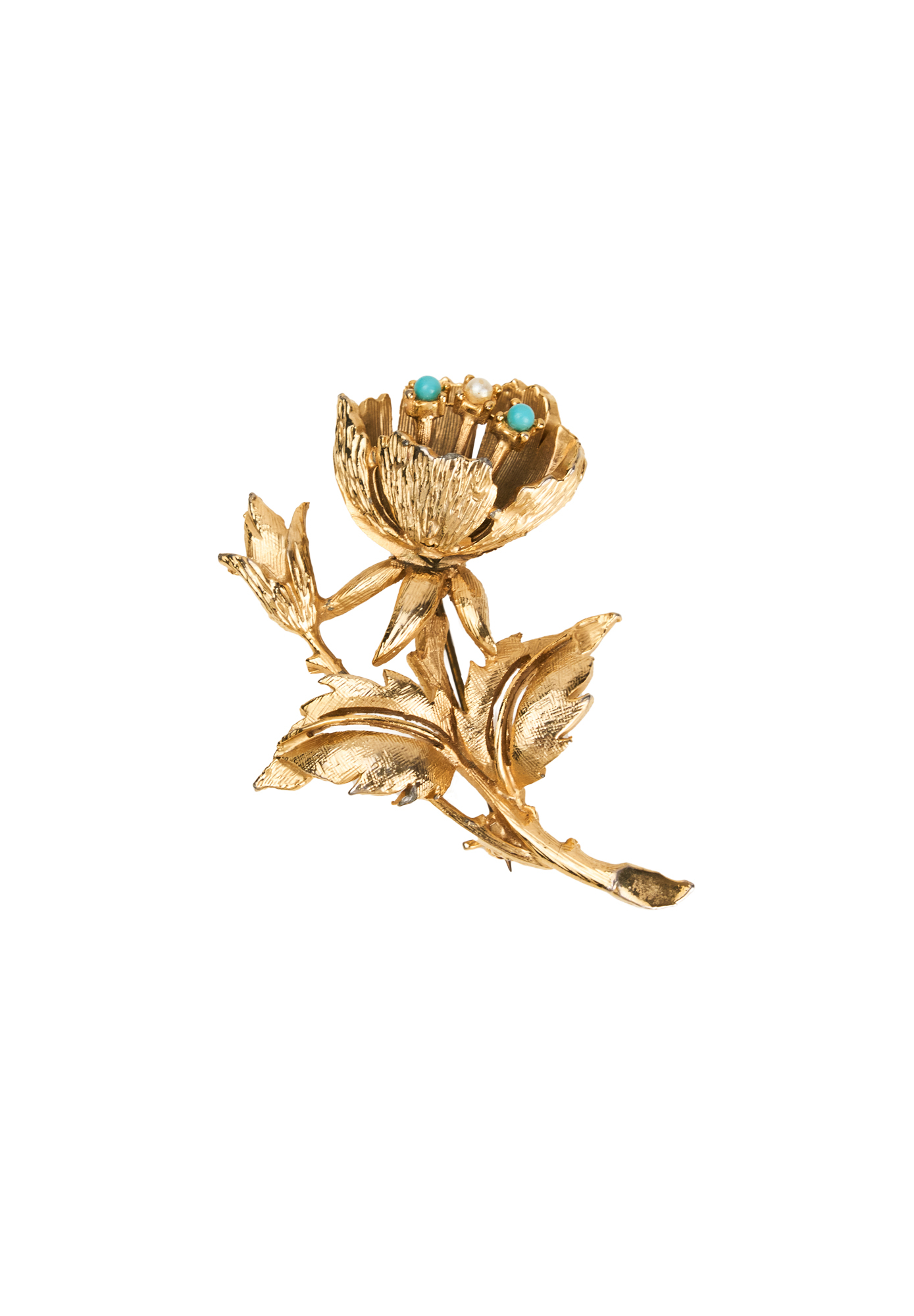 Golden Rose Brooch